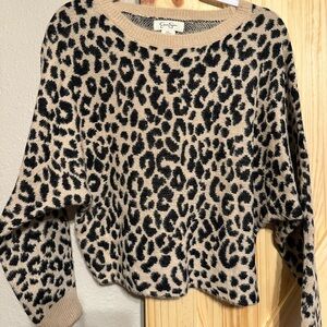 NWT Jessica Simpson Leopard Print Sweater